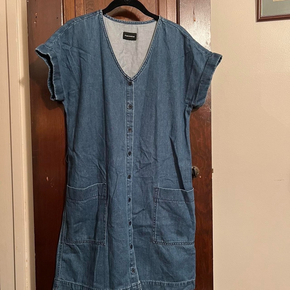 Frank and Oak Denim Button Down dress
